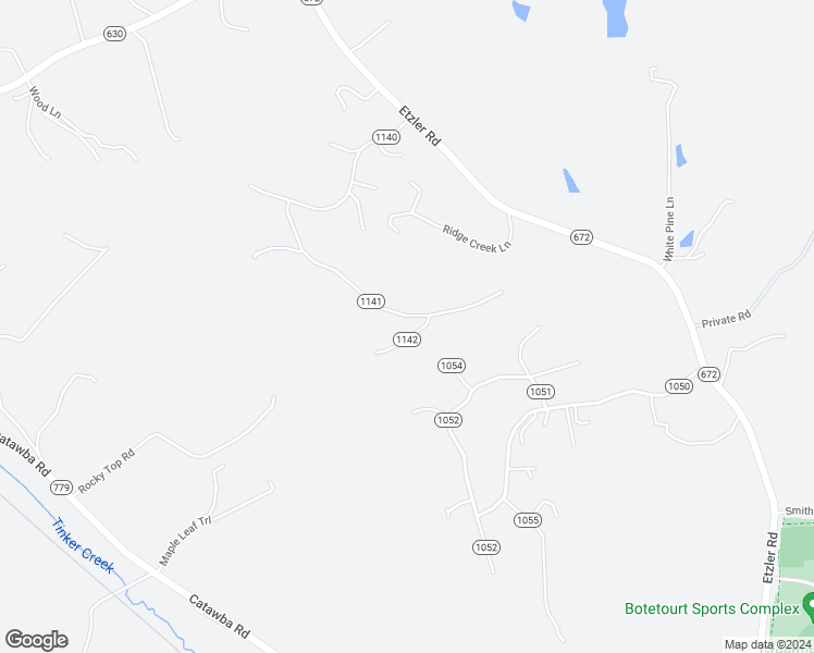 map of restaurants, bars, coffee shops, grocery stores, and more near 426 Grandview Drive in Troutville