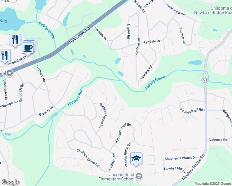 map of restaurants, bars, coffee shops, grocery stores, and more near 9101 Welhaven Drive in Richmond