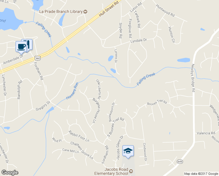 map of restaurants, bars, coffee shops, grocery stores, and more near 9101 Welhaven Drive in Richmond