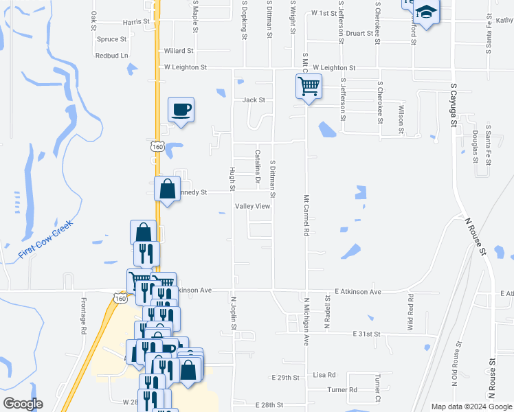 801 Cypress Street, Frontenac KS Walk Score