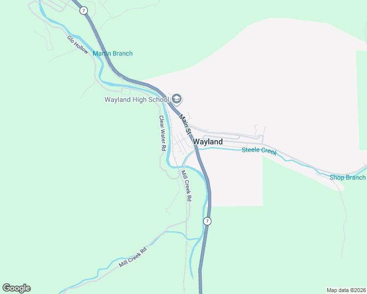 map of restaurants, bars, coffee shops, grocery stores, and more near 5 3rd River Street in Wayland