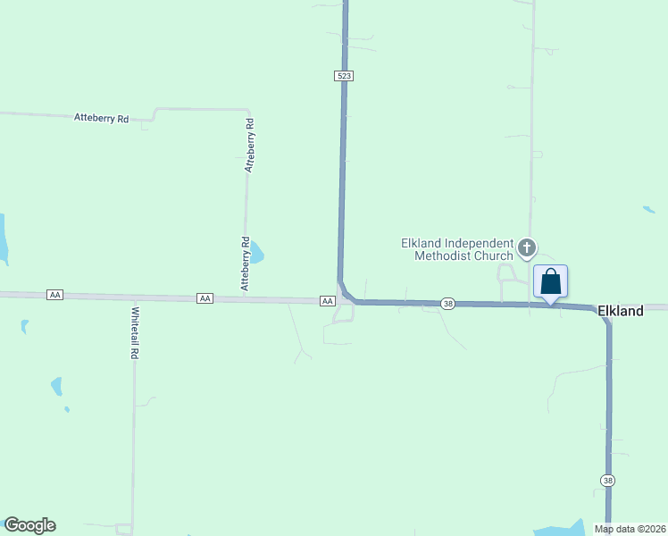 map of restaurants, bars, coffee shops, grocery stores, and more near 2844-2878 Highway 38 in Elkland