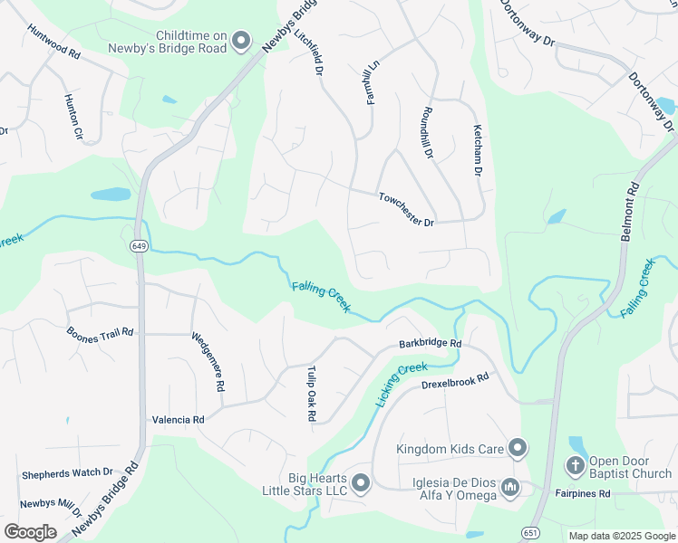 map of restaurants, bars, coffee shops, grocery stores, and more near 4500 Litchfield Drive in Chesterfield