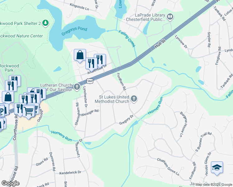 map of restaurants, bars, coffee shops, grocery stores, and more near 4011 Nancy Drive in Richmond