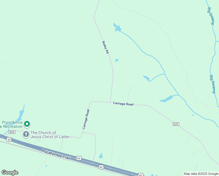 map of restaurants, bars, coffee shops, grocery stores, and more near 3700 Bailey Road in Providence Forge