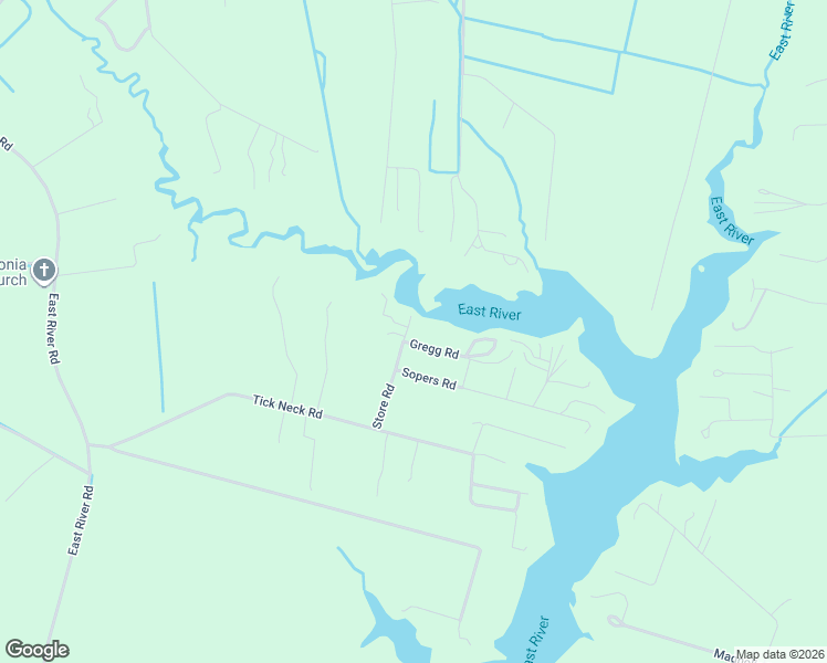 map of restaurants, bars, coffee shops, grocery stores, and more near 17 Gregg Road in Foster
