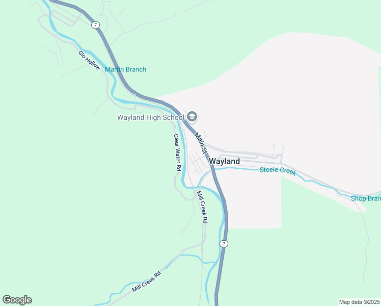 map of restaurants, bars, coffee shops, grocery stores, and more near 34 River Street in Wayland
