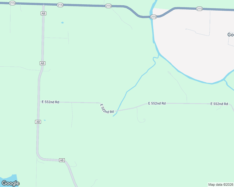 map of restaurants, bars, coffee shops, grocery stores, and more near 2117 East 552nd Road in Pleasant Hope
