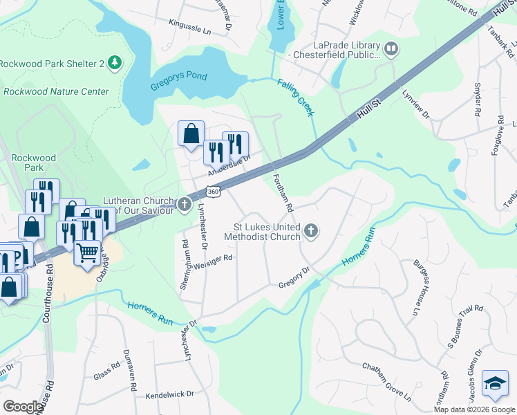 map of restaurants, bars, coffee shops, grocery stores, and more near 4011 Nancy Drive in Richmond