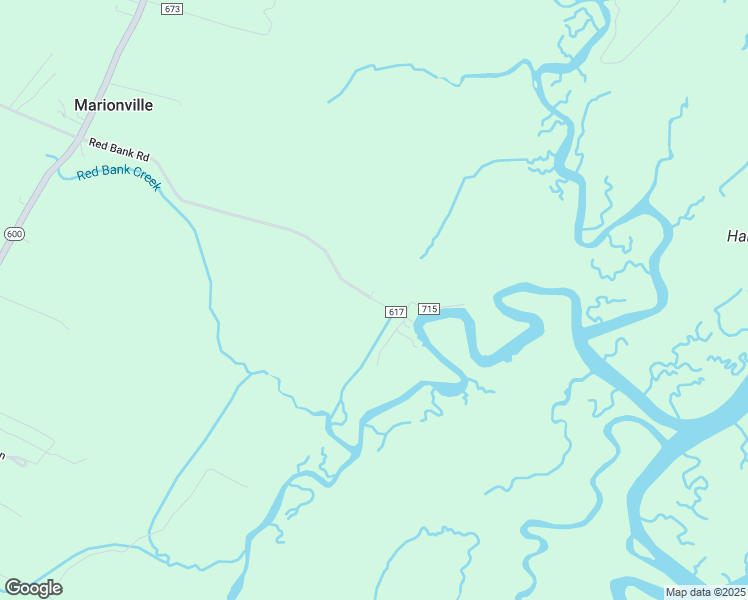 map of restaurants, bars, coffee shops, grocery stores, and more near Red Bank Road in Northampton County