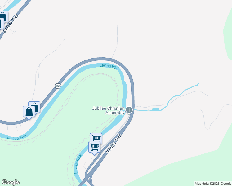 map of restaurants, bars, coffee shops, grocery stores, and more near 1942 South Mayo Trail in Pikeville
