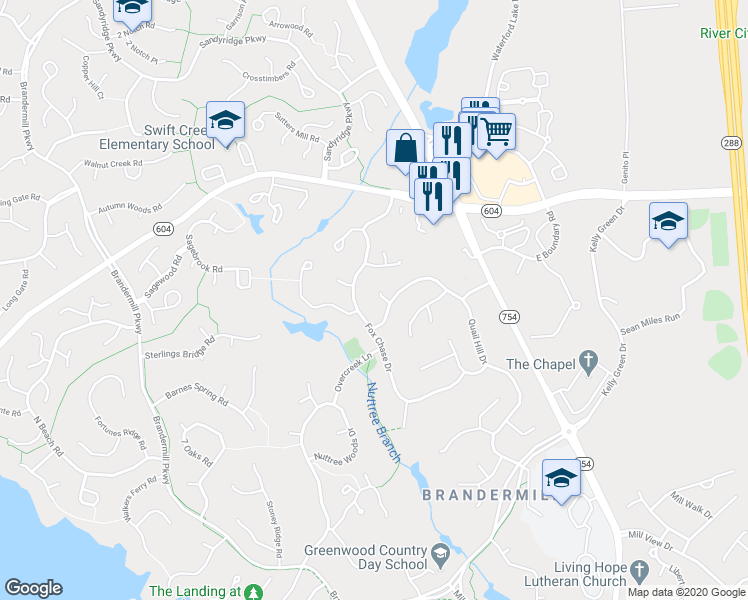 map of restaurants, bars, coffee shops, grocery stores, and more near 3106 Quail Hunt Court in Midlothian