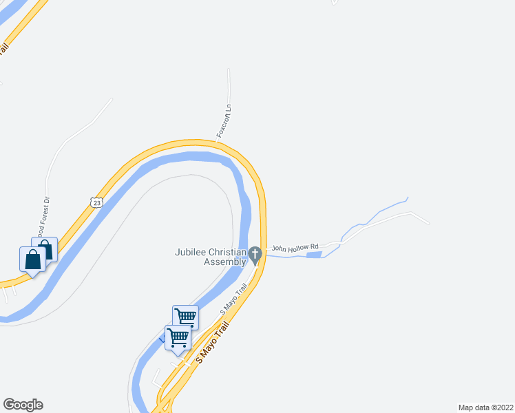 map of restaurants, bars, coffee shops, grocery stores, and more near 1872 South Mayo Trail in Pikeville