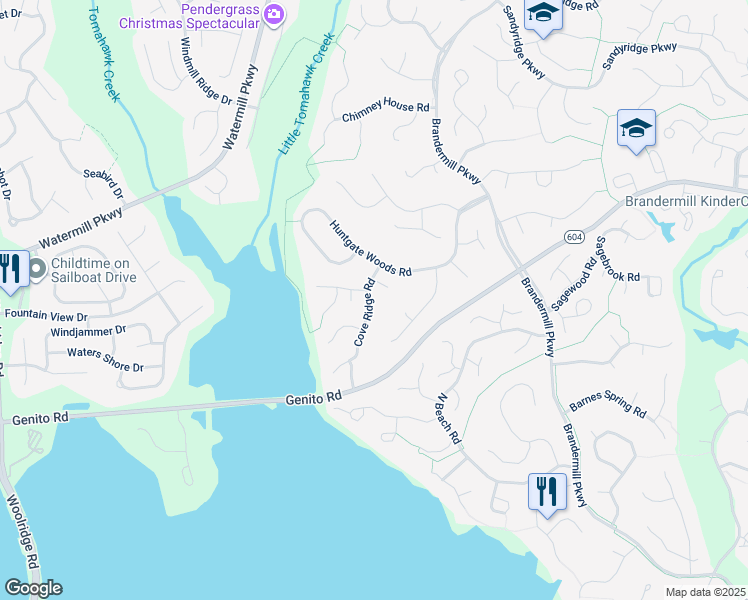 map of restaurants, bars, coffee shops, grocery stores, and more near 2901 Cove Ridge Road in Midlothian
