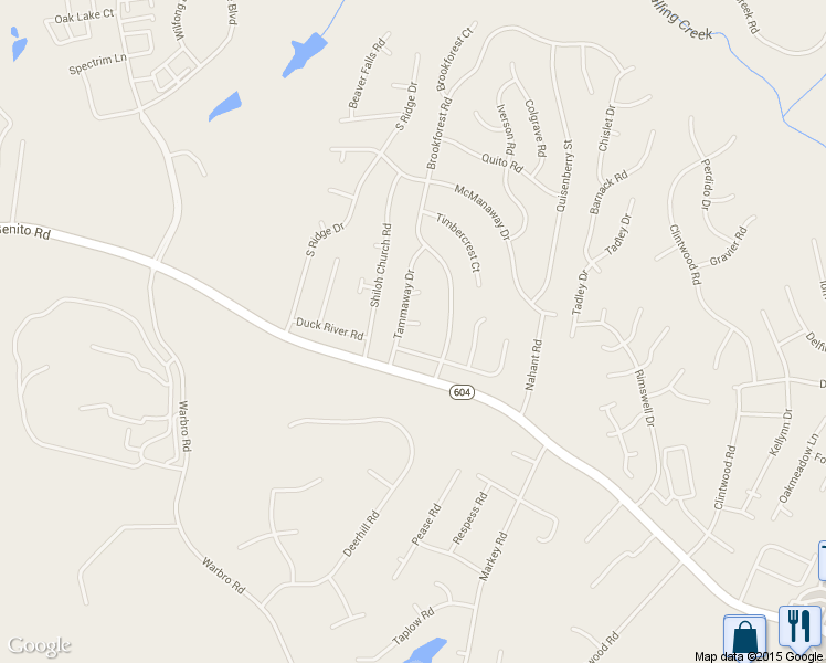 map of restaurants, bars, coffee shops, grocery stores, and more near 12205 McKenna Circle in Midlothian