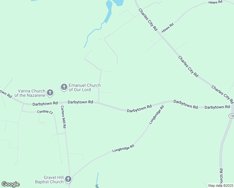 map of restaurants, bars, coffee shops, grocery stores, and more near 5600 Darbytown Road in Richmond