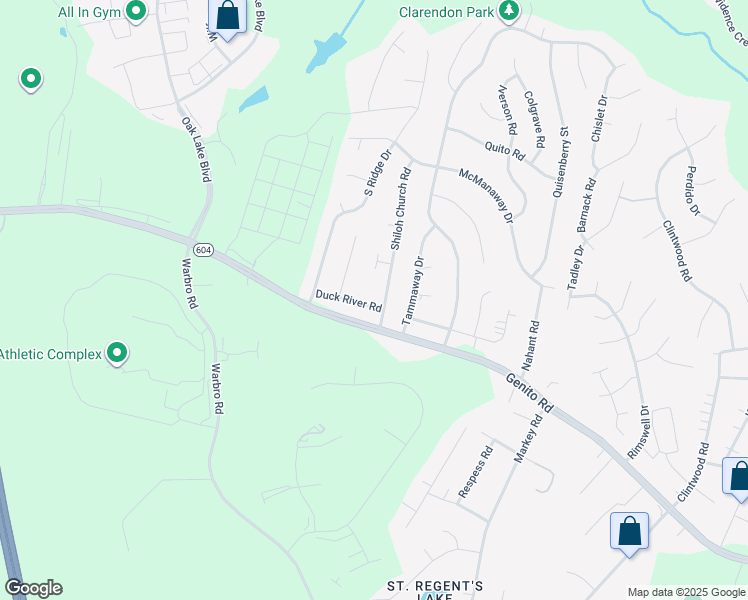 map of restaurants, bars, coffee shops, grocery stores, and more near 3119 Shiloh Church Road in Midlothian