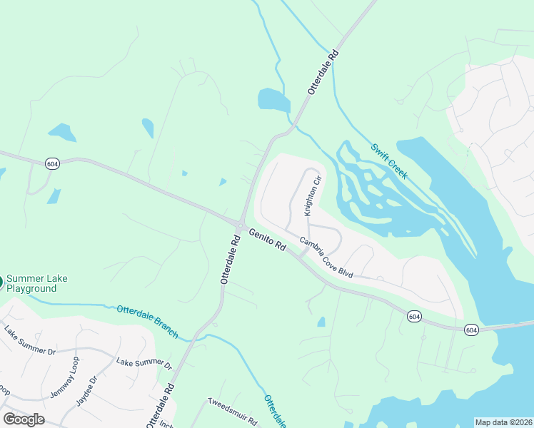 map of restaurants, bars, coffee shops, grocery stores, and more near 3619 Knighton Circle in Midlothian