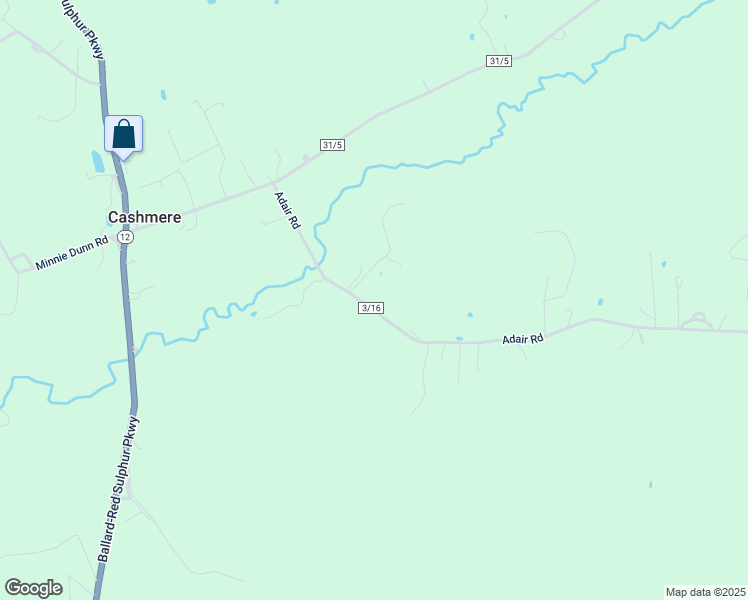 map of restaurants, bars, coffee shops, grocery stores, and more near 2740 Adair Road in Peterstown