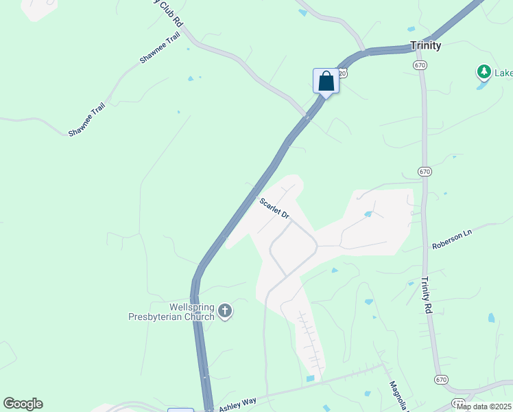 map of restaurants, bars, coffee shops, grocery stores, and more near 841 Scarlet Drive in Daleville