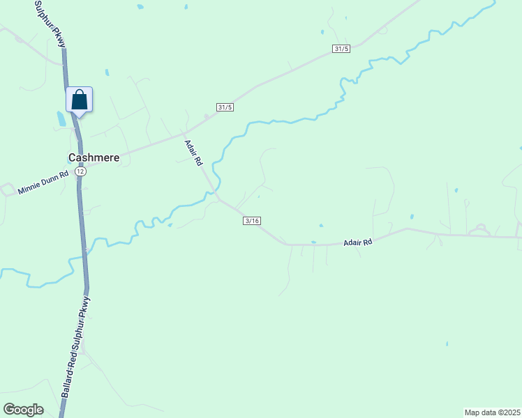 map of restaurants, bars, coffee shops, grocery stores, and more near 2740 Adair Road in Peterstown