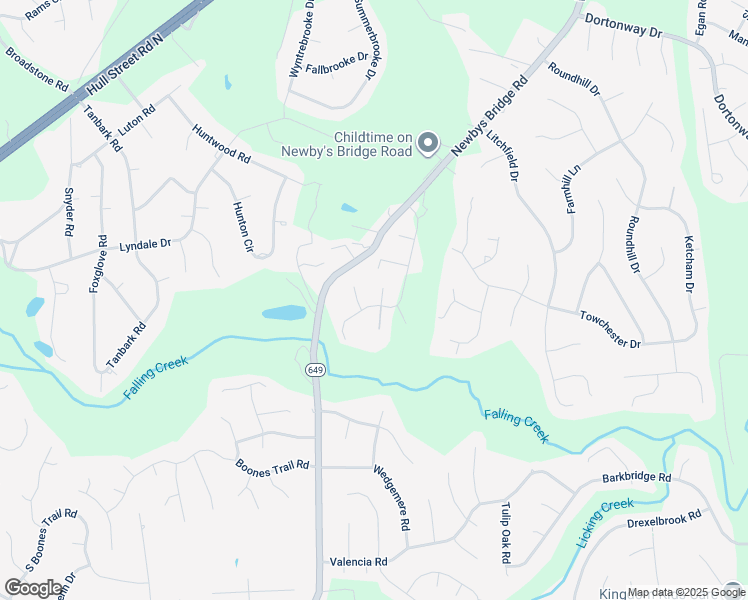 map of restaurants, bars, coffee shops, grocery stores, and more near 4208 Kempwood Place in Chesterfield