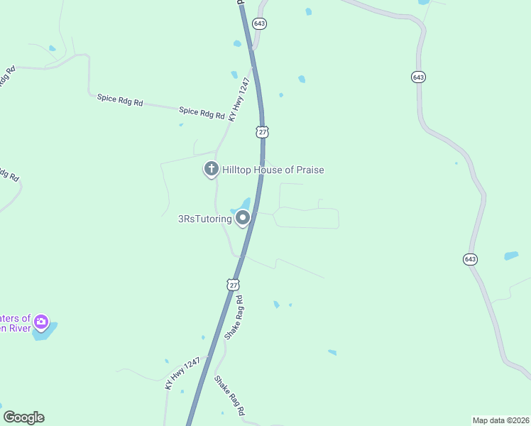 map of restaurants, bars, coffee shops, grocery stores, and more near 25 Halls Gap Estates Road in Stanford