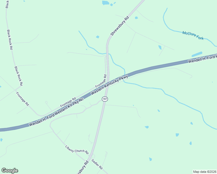 map of restaurants, bars, coffee shops, grocery stores, and more near Western Kentucky Parkway in Leitchfield