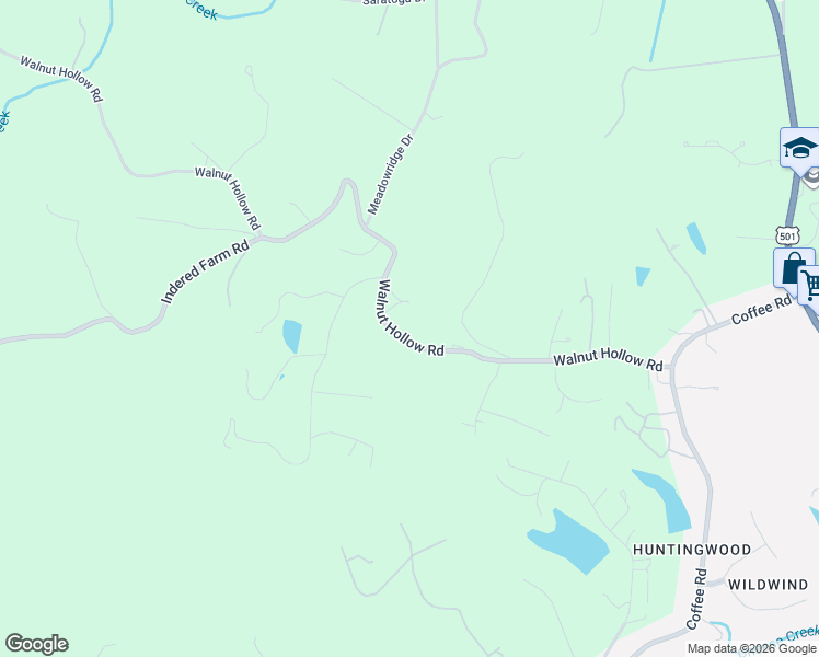 map of restaurants, bars, coffee shops, grocery stores, and more near 1665 Walnut Hollow Road in Lynchburg