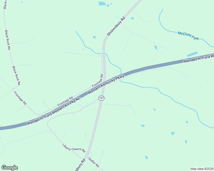 map of restaurants, bars, coffee shops, grocery stores, and more near Western Kentucky Parkway in Leitchfield