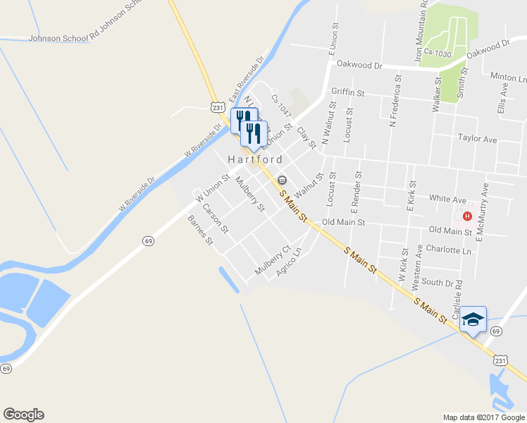 map of restaurants, bars, coffee shops, grocery stores, and more near 404 Mulberry Street in Hartford