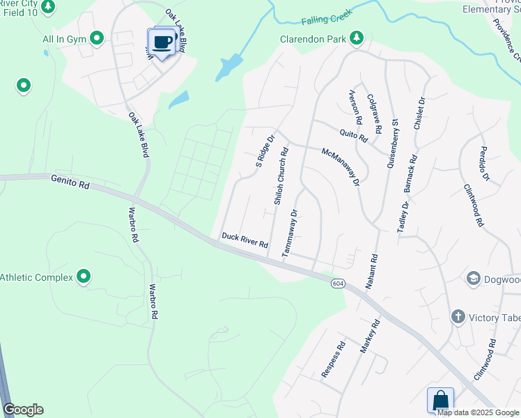 map of restaurants, bars, coffee shops, grocery stores, and more near 12308 Leesburg Circle in Midlothian