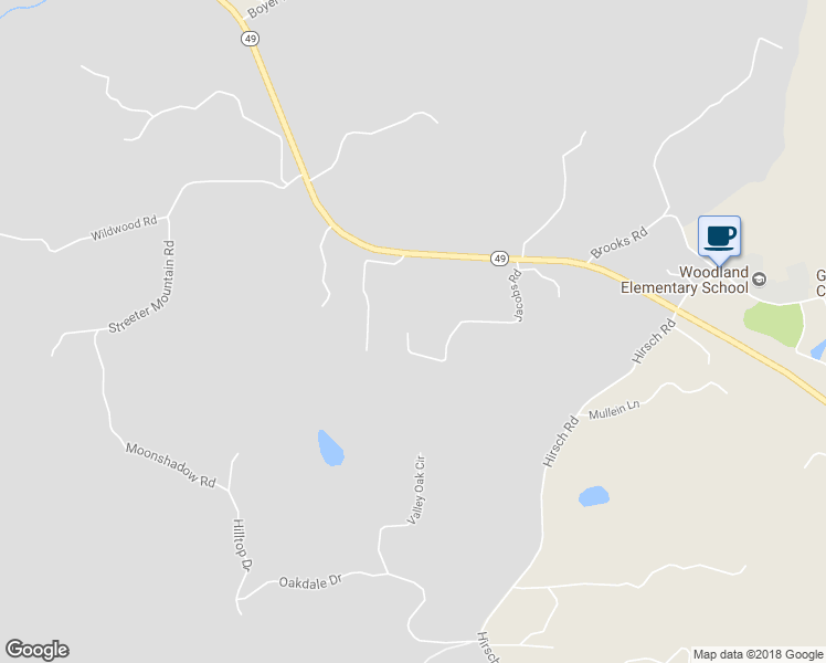 map of restaurants, bars, coffee shops, grocery stores, and more near 4917 Jacobs Road in Mariposa
