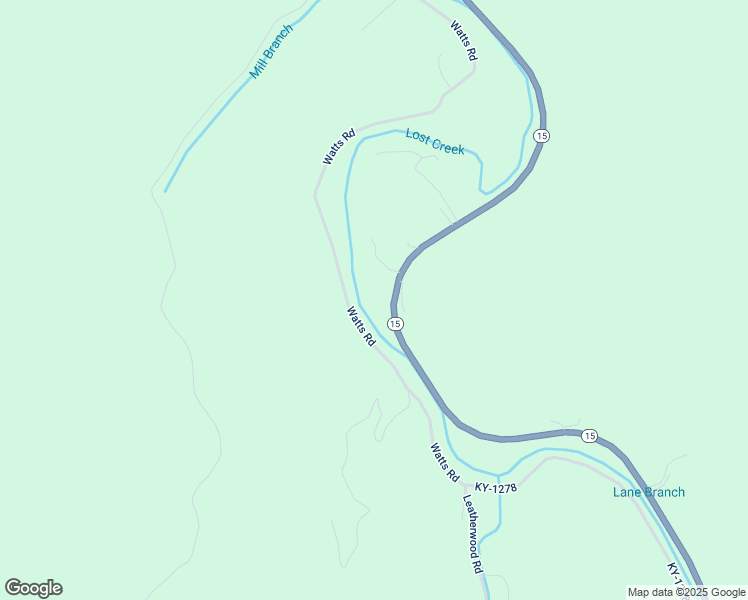map of restaurants, bars, coffee shops, grocery stores, and more near 12260 Kentucky 15 in Lost Creek