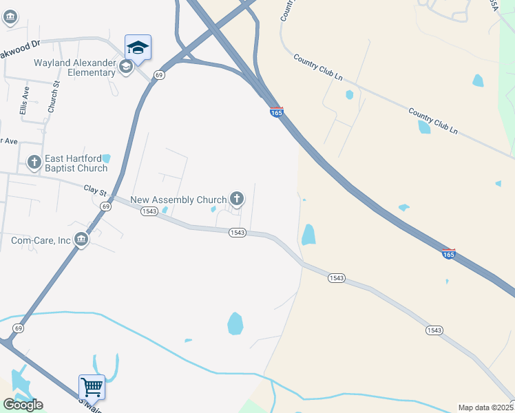 map of restaurants, bars, coffee shops, grocery stores, and more near 100 Hummingbird Lane in Hartford