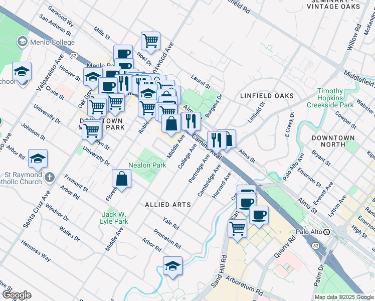 640 College Avenue, Menlo Park CA Walk Score