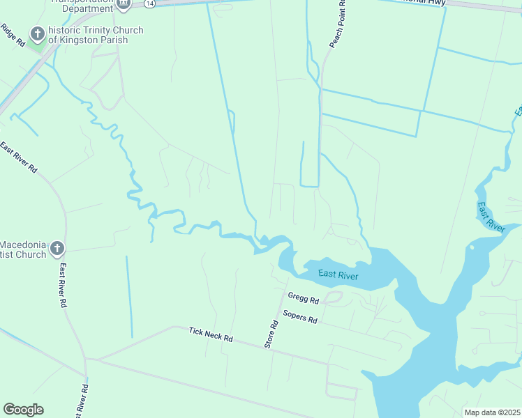 map of restaurants, bars, coffee shops, grocery stores, and more near 642 Fickle Fen Road in Mathews