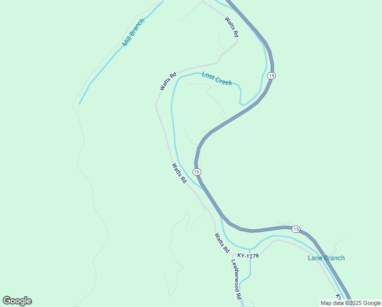map of restaurants, bars, coffee shops, grocery stores, and more near 12260 Kentucky 15 in Lost Creek