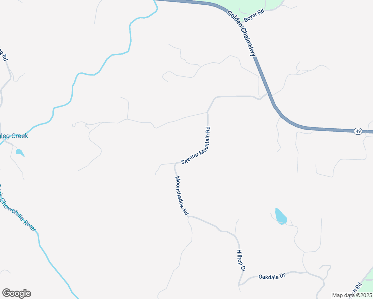 map of restaurants, bars, coffee shops, grocery stores, and more near 4870 Streeter Mountain Road in Mariposa