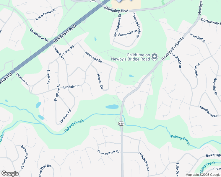 map of restaurants, bars, coffee shops, grocery stores, and more near 8510 Hunton Circle in Richmond