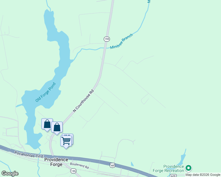 map of restaurants, bars, coffee shops, grocery stores, and more near 9220 Minnetree Hill Road in Providence Forge