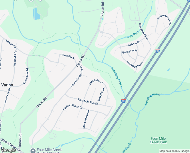 map of restaurants, bars, coffee shops, grocery stores, and more near 3008 Ruddy Duck Court in Richmond