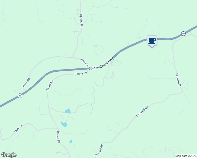 map of restaurants, bars, coffee shops, grocery stores, and more near 4965 Peak View Road in Mariposa