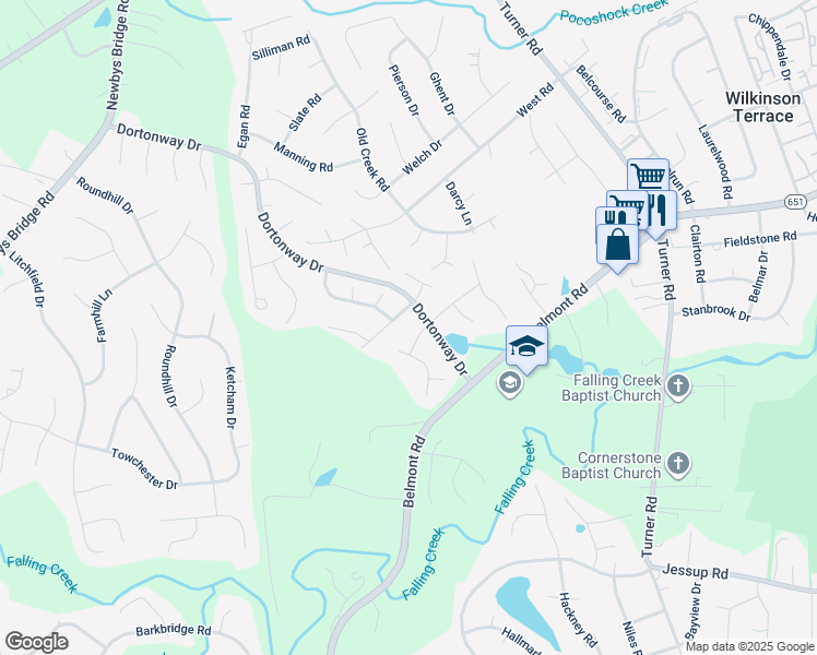 map of restaurants, bars, coffee shops, grocery stores, and more near 3906 Autumn Mist Drive in Chesterfield
