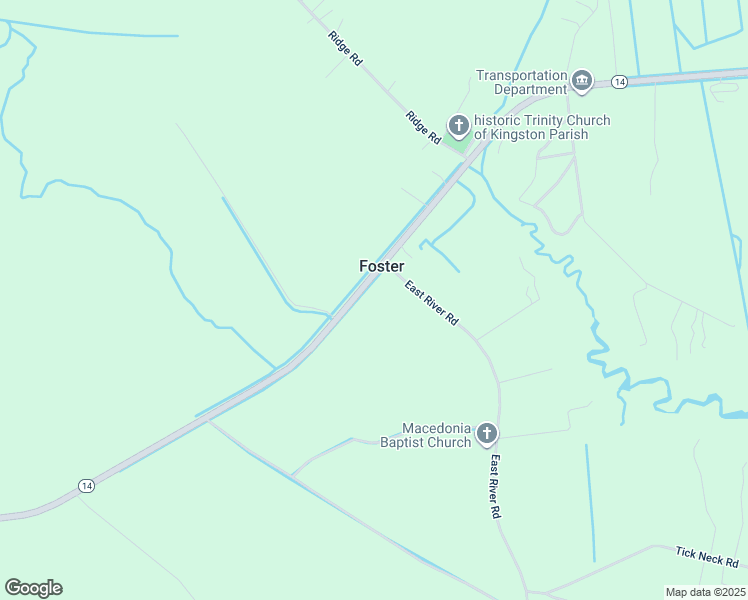 map of restaurants, bars, coffee shops, grocery stores, and more near 15234 John Clayton Memorial Highway in Foster