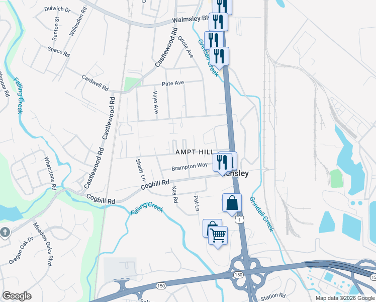 map of restaurants, bars, coffee shops, grocery stores, and more near 5224 Collindale Road in Richmond