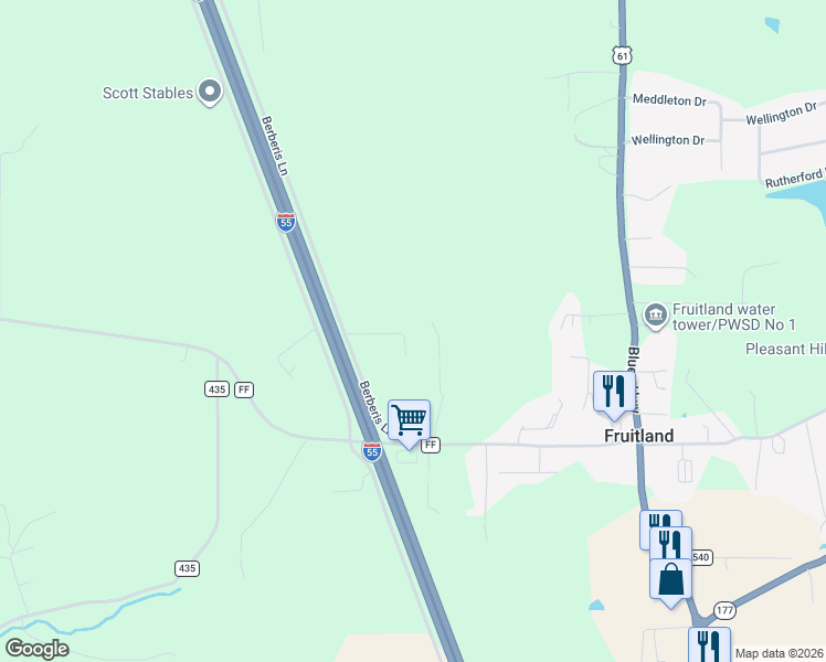 map of restaurants, bars, coffee shops, grocery stores, and more near 231 Cedar Circle in Jackson