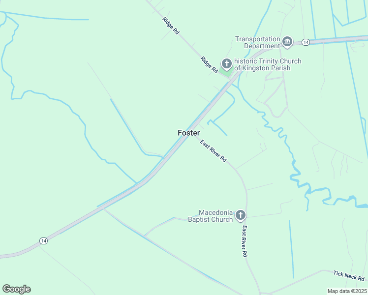 map of restaurants, bars, coffee shops, grocery stores, and more near 15234 John Clayton Memorial Highway in Foster