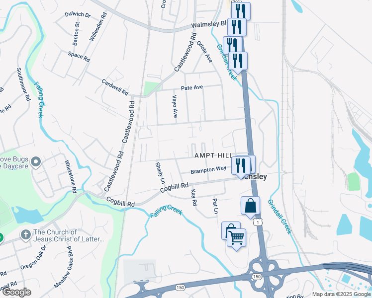 map of restaurants, bars, coffee shops, grocery stores, and more near 2826 Goolsby Avenue in Richmond