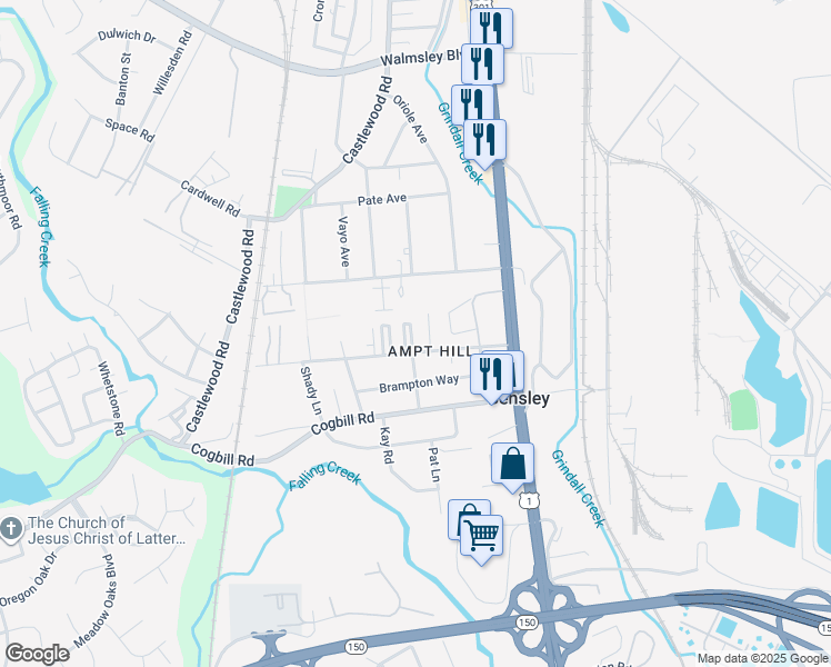map of restaurants, bars, coffee shops, grocery stores, and more near 2726 Goolsby Avenue in Richmond